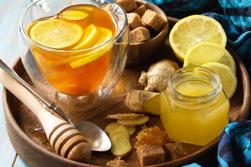 چای زنجبیل عسل برای کاهش تب